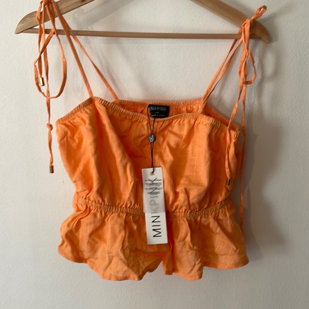 Mink pink crop top